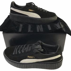 PUMA Rihanna Fenty Creeper Sneakers NEW Black Size 10 With Dustbag & Box